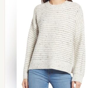 Madewell Donegal Elsmere Pullover Sweater – Donegal Snow – Size Small